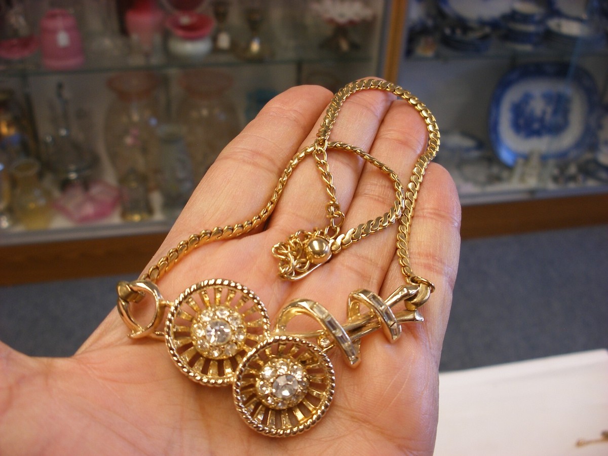 Vintage Art Deco Style Rhinestone Necklace #A204 | eBay