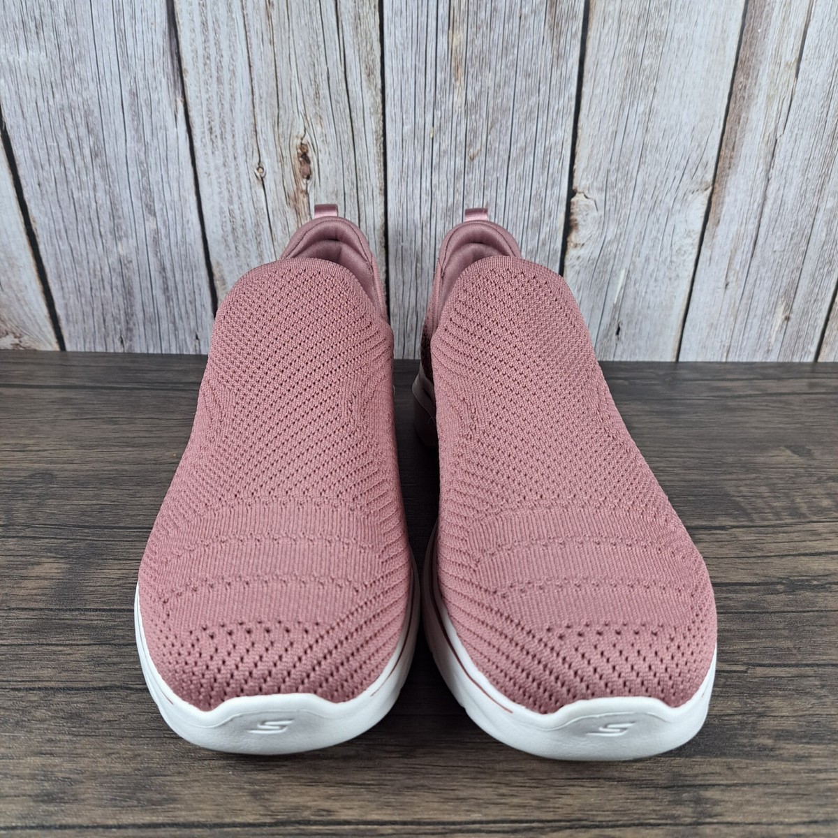 Skechers Go Walk 7 Amina Stretch Slip On Walking Shoes Women's Sz