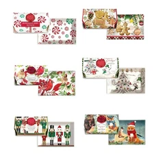 Michel Design Works Holiday Large 8.7oz Bath Bar Soap and Glass Soap Dish