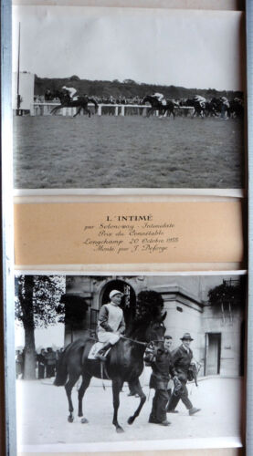 2 PHOTOS COURSE CHEVAUX 1955 L'INTIMÉ MONTÉ DEFORGE LONGCHAMP PRIX DU CONNÉTABLE - Imagen 1 de 1