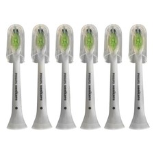 6x Philips Sonicare DiamondClean Standard Brush Heads White No Box