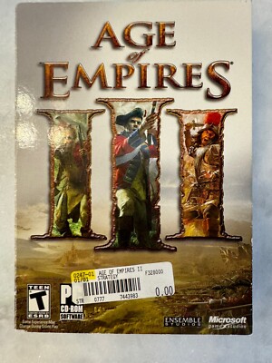 Age of Empire III PC CD-ROM Video Game 2005 Microsoft Complete W/ Product Key