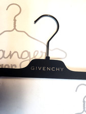 GIVENCHY 14 1/2" BLACK FELT PANT SKIRT ADJUSTABLE HANGERS SET 20