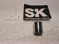 S-K 2319 19mm 3/8" DRIVE SOCKET 12PT USA 🇺🇸