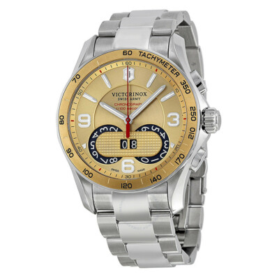 Swiss Army Victorinox Chronograph Stainless Steel Mens Watch