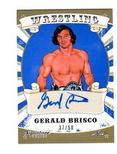 Gerald Brisco 2016 Leaf Wrestling Signature Series BLUE Autograph Card SN 37 /50