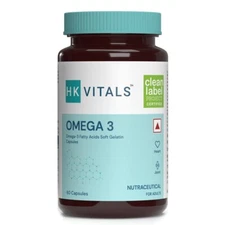 HK Vitals Omega-3 by HealthKart, 60 softgels free shipping