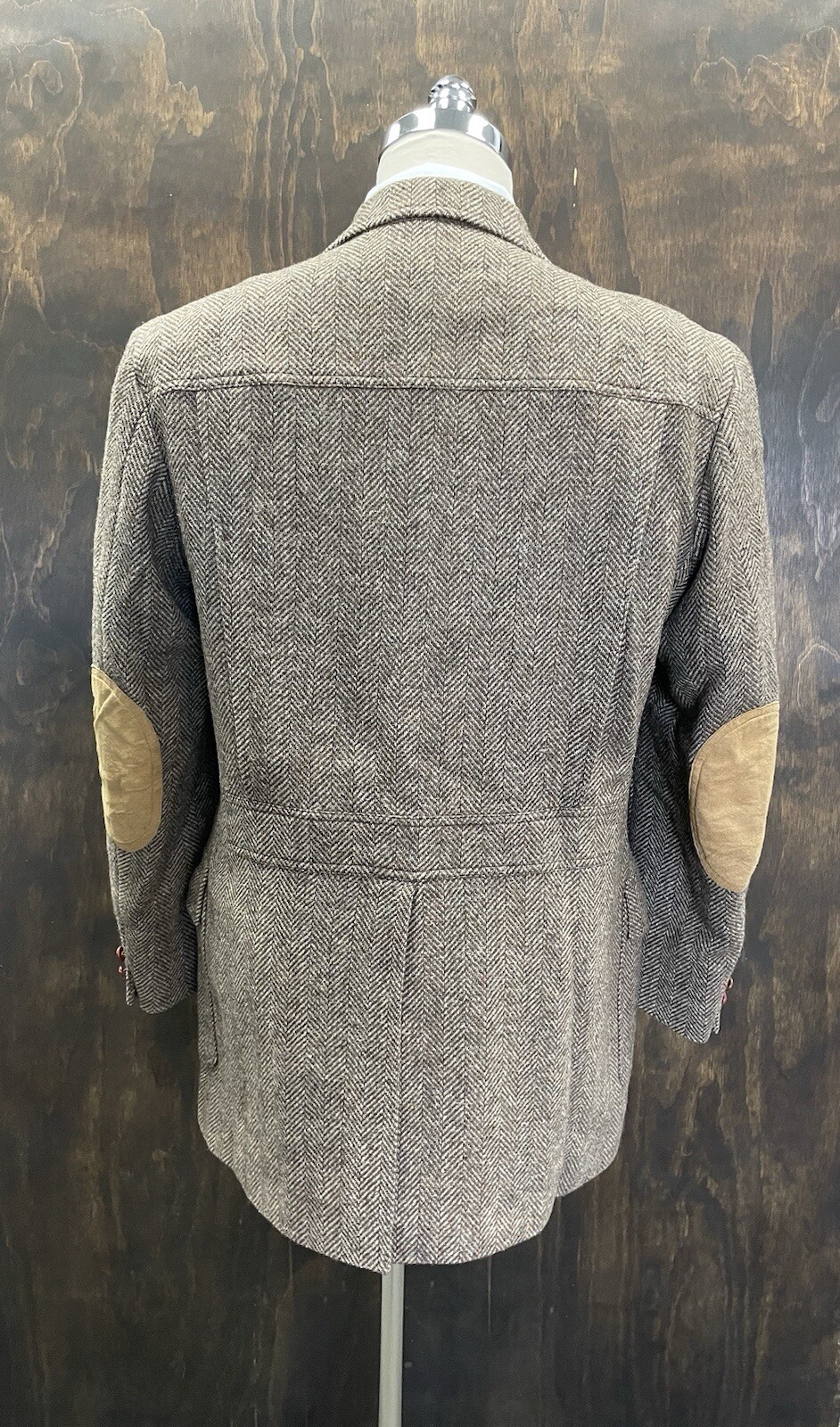 PENDLETON Vintage Suede Elbow Patch Herringbone T… - image 5