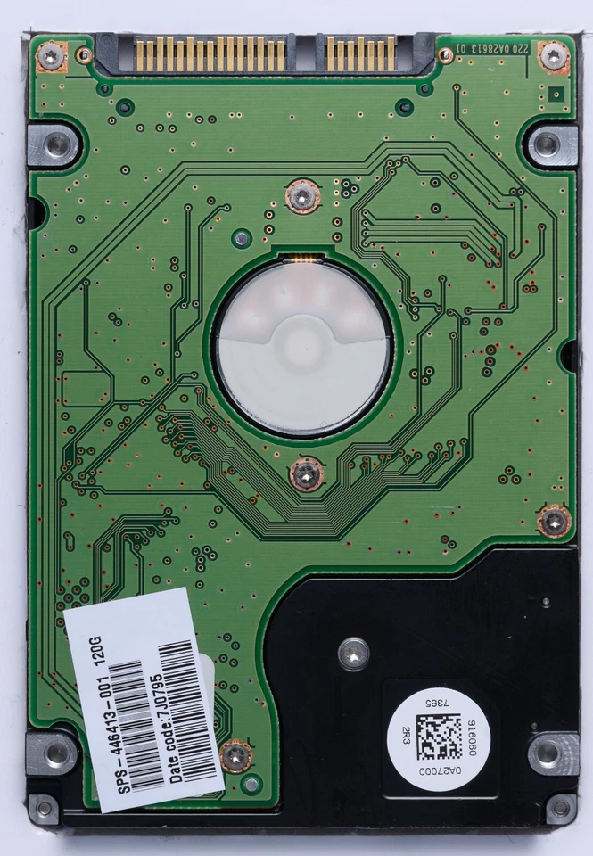 Hitachi 120GB SATA 2.5" Laptop HDD Model HTS541612J9SA00 P/N 0A50539 - Image 2 of 2