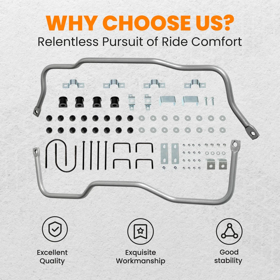 Sway Bar Linkage Kit + Leaf Spring Relocation For Chevy Belair 150 210 1955-1957 - Image 4 of 4