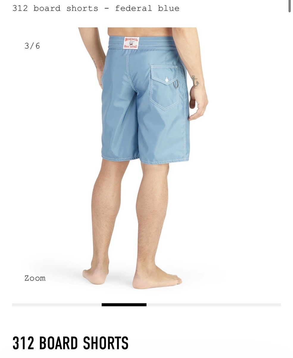 Birdwell Beach Britches 312 Federal Blue Board Shorts Mens 28 | eBay