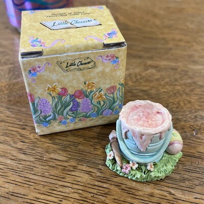 Ganz 1991 Little Cheesers Bucket 05655 ''Decorated with Love'' Easter Basket