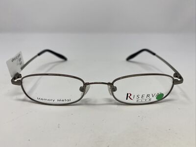 Riserva 9072 Graphite 45-18-130 Gunmetal Metal Full Rim Eyeglasses ...