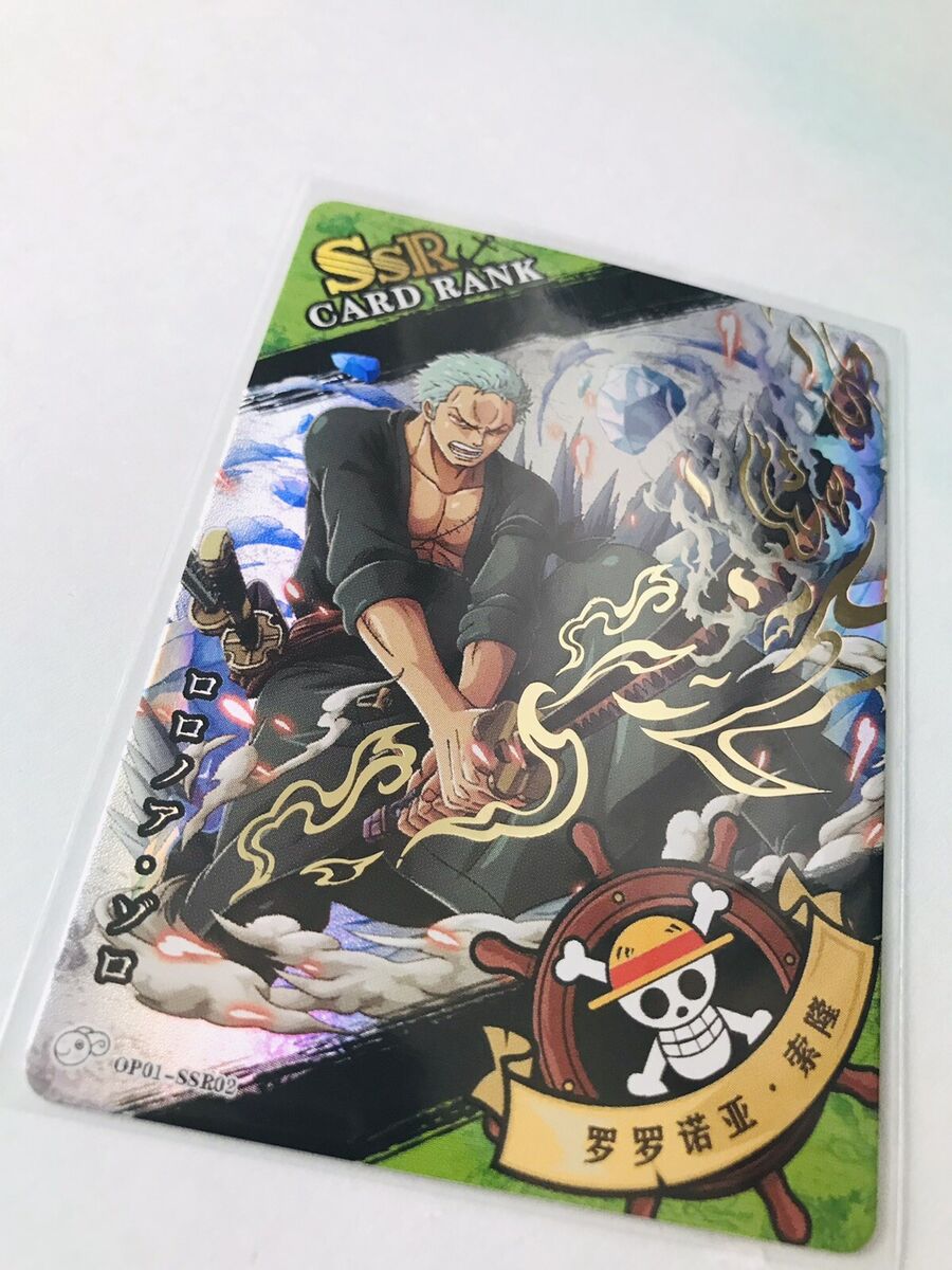 Zoro gets Enma One Piece Anime Manga SSR Rare Mint Holo Foil Trading Card  CCG TC