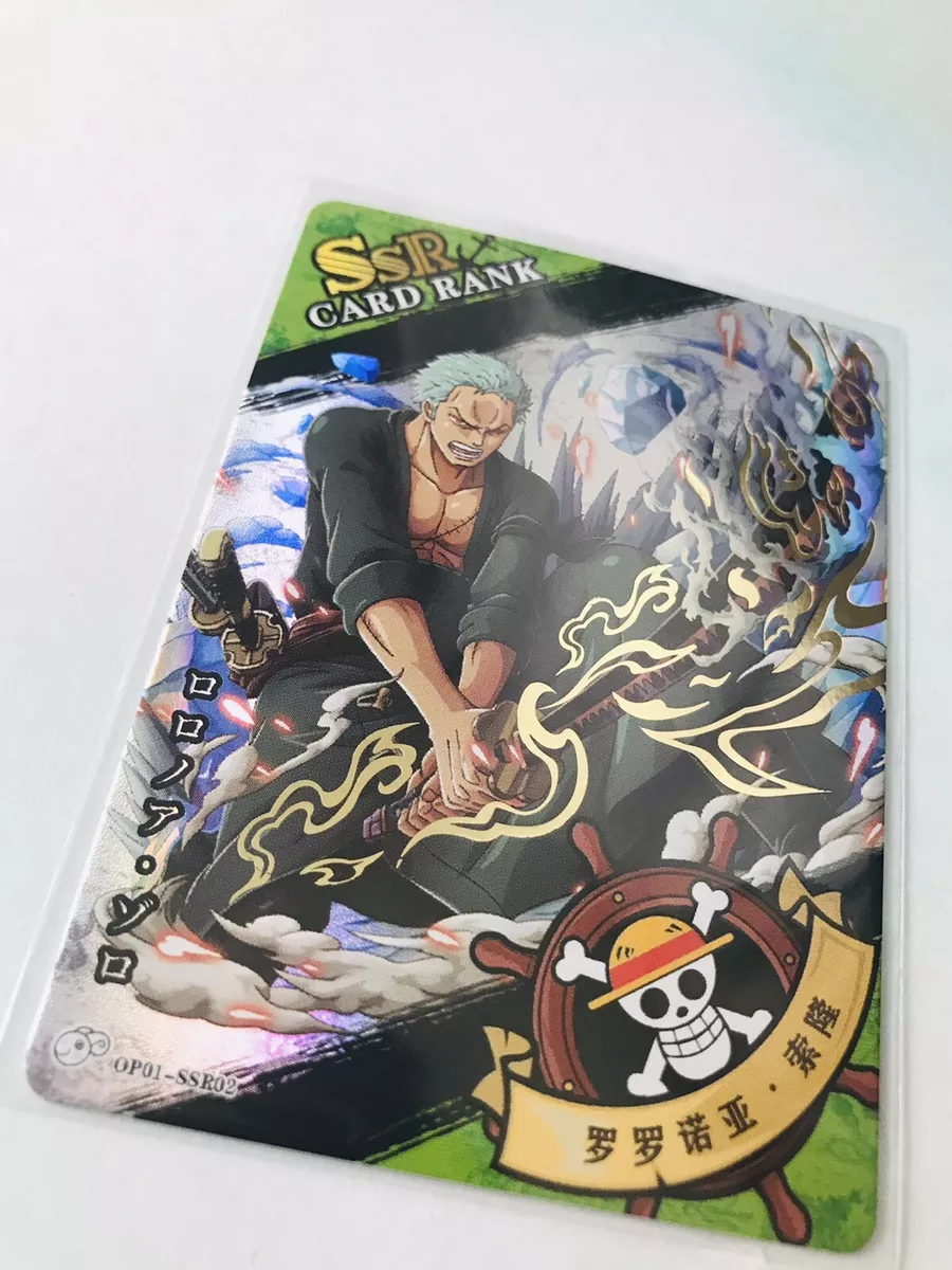 Roronoa Zoro Holo Rare Trading Card - One Piece Anime Doujin