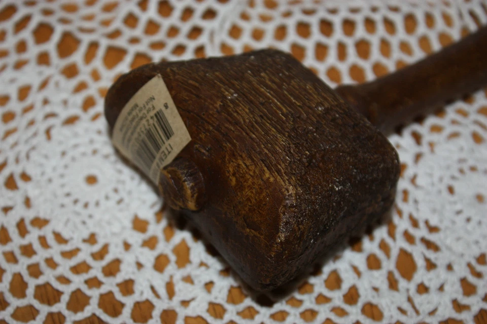 Primitive Country Resin Wooden Mallet Decor Large 11" Length Item #10090 - Image 4 of 4