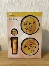 Boots Extracts Mango Complete Gift Set Body Scrub Butter Hand Cream & Lip Butter