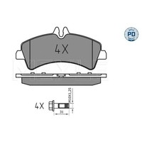 Meyle BremsbeläGe Bremsbelegsatz Hinten FüR Mercedes-Benz Sprinter 5-T