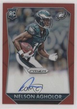 2015 Panini Prizm Rookie Signatures Red 21/99 Nelson Agholor #RS-NA Auto jc3