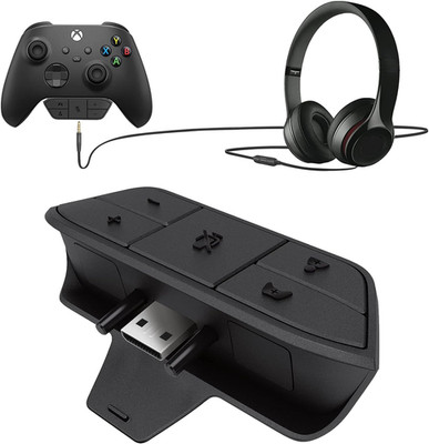 OLCLSS Stereo Headset Adapter for Xbox One, Black, 3.5Mm Audio Jack, Compatible