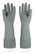 MAMISON Reusable Household Dishwashing Cleaning Rubber Gloves, Non-Slip Kitch...