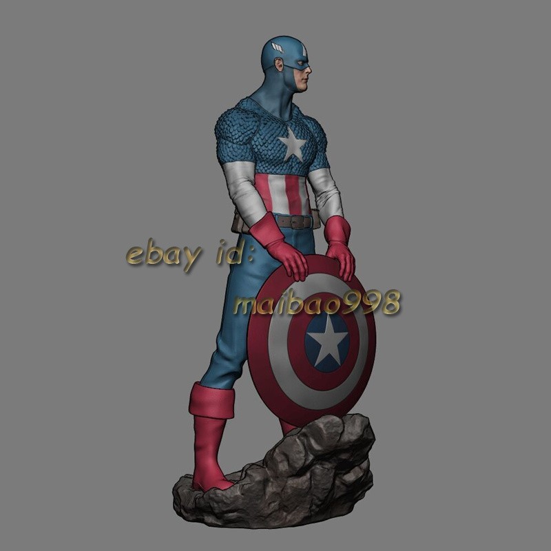 3D Print Captain America Garage Kit Figure Model Kit Unpainted Unassembled GK