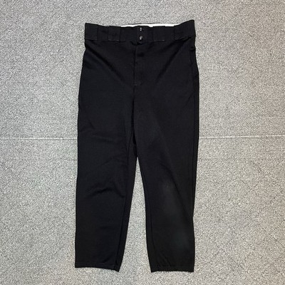 Vintage 80s BIKE Baseball Pants Mens Size Medium Black Athletic Pocket Sports