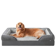 Orthopedic Dog Beds Large Sized, XL Washable Dog Sofa with Egg-Crate Foam, Wa...