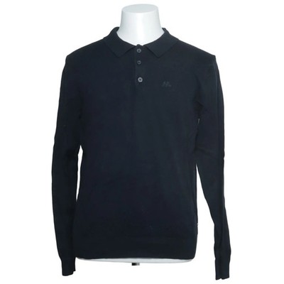 Lindbergh White, Rugby Shirt, Größe: L, Blau, Einfarbig, Feinstrick, Herren #prz