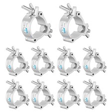 TUV Truss Clamp, 10PCS 2 Inch Premium Aluminum Stage Lights Truss O Clamps, L