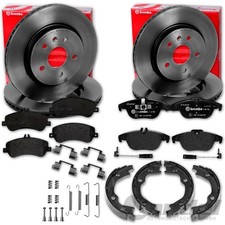 brembo BREMSSCHEIBEN + BEL&Auml;GE + HANDBREMSE VORNE + HINTEN f&uuml;r MERCEDES GLK X204