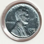 1943 WWII Lincoln Wheat Steel Penny Collectible US Collection Very Good War Coin