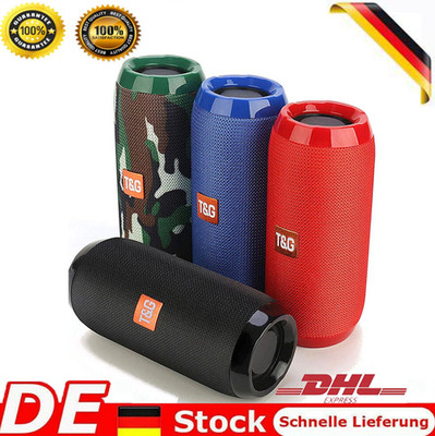 USB Tragbarer Bluetooth Lautsprecher Soundbox Soundstation Musikbox Radio MP3-SD