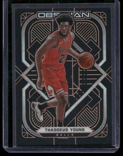 2020-21 Panini Obsidian #59 Thaddeus Young Electric Etch Orange #/50