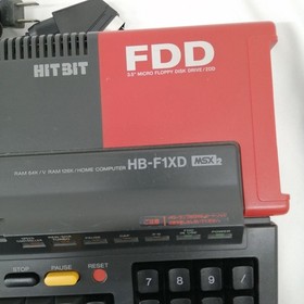 Sony HB-F1XD MSX2 Personal Computer 3.5" FDD MSX-MUSIC Vintage Retro 80s Junk