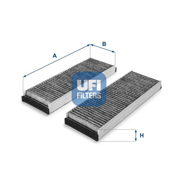 Innenraumfilter UFI 54.153.00 Aktivkohlefilter FüR VW Audi XL1 A6 Lamborghini C6-image