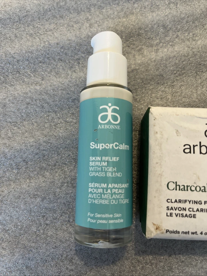 Lote ARBONNE Barra Facial Clarificante Carbón y Suero Alivio Piel Supercalma Nuevo Conjunto Foto 3 de 4