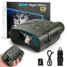 Night Vision Goggles for Adults, 4K Infrared Night Vision Binoculars with Rec...