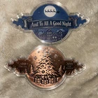 100 Grams .999 Fine Copper Christmas Coin “and Yo All A Goodnight”
