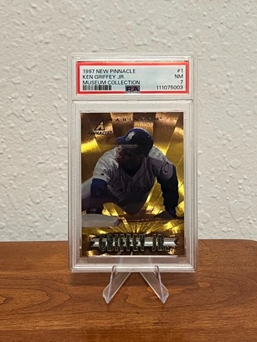 Ken Griffey Jr 1997 New Pinnacle Museum Collection PSA 7 NM HOF Seattle Mariners