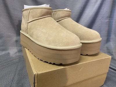  UGG Classic Ultra Mini Platform Size W 9, Sand Color Brand New