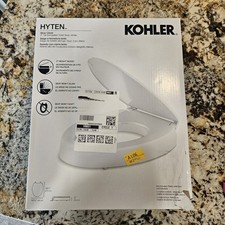 Kohler Hyten Elevated Quiet-Close Elongated 3" Toilet Seat, Contoured Seat