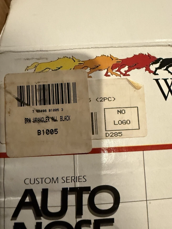 Sujetador con máscara frontal Wolf para Jeep Wrangler 1987-1995 nuevo stock antiguo con B1005 Foto 2 de 4