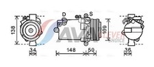 AVA Clever Choice Kompressor Klimaanlage ** CLEVER FIT ** BWAK408 für BMW 12V Z3