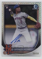 2025 Bowman Chrome Rookies Mega Box 39/99 Luisangel Acuna Acuña Auto 19c6