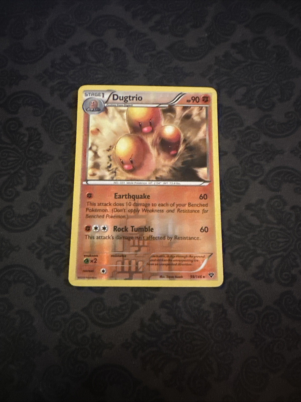 Dugtrio 59/146 - XY Base - Rare - Reverse Holo - Pokemon Card TCG