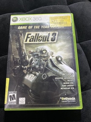 Fallout 3 Game of The Year Edition Complete CIB Tested and Working Xbox 360