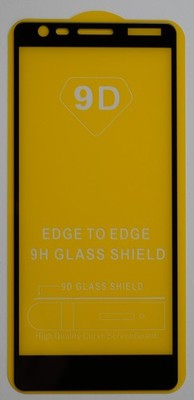 Nokia 3.1 Schwarz 5D FullCover Panzerfolie Displayschutzglas 9H Hülle Tempered G