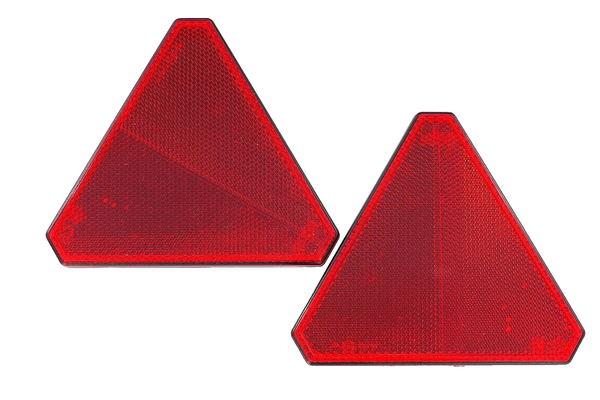 2 X Jokon DR 107 Dreieck RüCkstrahler PKW AnhäNger DreieckrüCkstrahler Reflektor-image