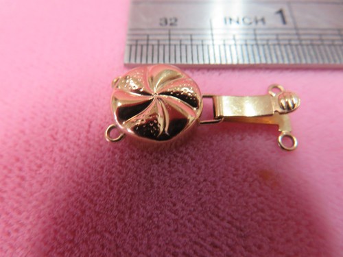Vtg 14k Solid Y. Gold Clasp for Double Bracelet Necklace 1.1 Grams